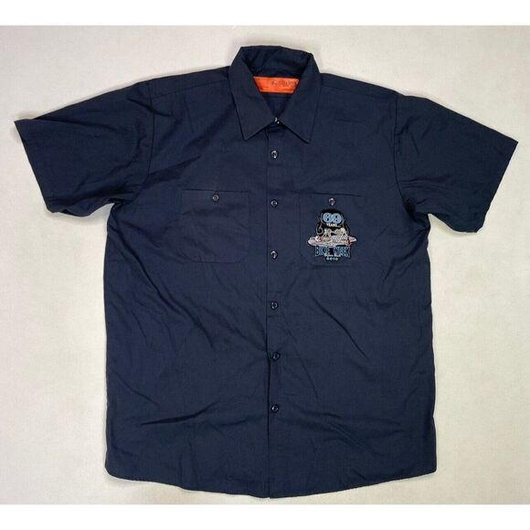 Bike Week 2010 Daytona Bad To The Bone 69 Workwear Shirt Men Large Patch - Picture 3 of 6